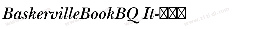 BaskervilleBookBQ It字体转换